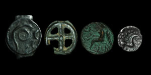 Celtic - Class 1 Potin, Cunobelin Bronze, Iceni Unit and 