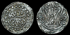 Burma - Beikthano - Rising Sun - Quarter Unit (20 Ratti)