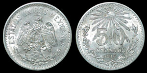 Mexico - 1916 - 50 Centavos