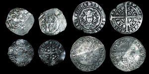 English Medieval - 4 Coins - Henry II 