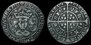 English Medieval - Henry VI - Rosette Mascle - Groat - Calais