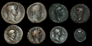 Roman Empire - Eight Early Bronzes