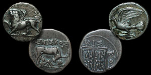 Greece - Sikyon Hemidrachm and Dyrrhachium