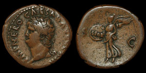 Roman Empire - Nero - AE As