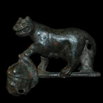 Roman - Bronze Lioness Mount