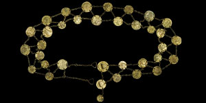 Roman - Modern Belt of Thirty Four Bronze Coins