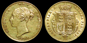 British Milled - Victoria - Half Sovereign - 1866