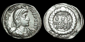 Roman Empire - Constantius II - Reduced Siliqua