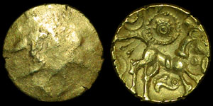 British Celtic - Dobunni - Uninscribed Quarter Stater