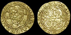 English Medieval - Edward III - Pre Treaty Period - Quarter Noble