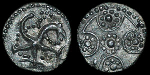 Anglo-Saxon - Series H, type 39 - Sceatta