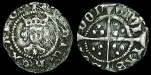 English Medieval - Henry VI - Leaf Trefoil - Halfpenny - London