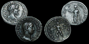 Roman Empire - Septimius Severus and Severus Alexander - Two Denarii