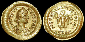 Byzantine - Justin I - Tremissis