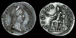 Roman Empire - Sabina - Denarius