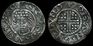 English Medieval - Henry II - Short Cross Penny - London - Iohan