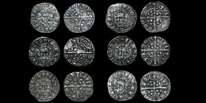 English Medieval - Six Edward I - Long Cross Pennies - London