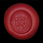 Medieval - Silver Gilt Armorial Seal Matrix - Sir Richard Wortley