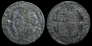 English Tudor - Elizabeth I - 1562 - Milled Sixpence