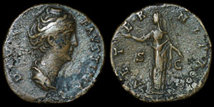 Roman Empire - Faustina I - Sestertius