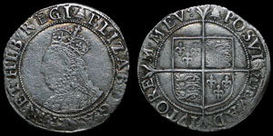 English Tudor - Elizabeth I - Shilling