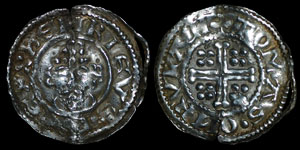 English Medieval - John - Short Cross Penny - Rhuddlan - Tomas