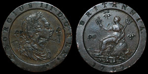 British Milled - George III - 1797 - 