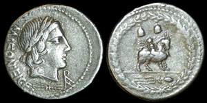 Roman Republic - Mn Fonteius Cf - Denarius