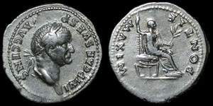 Roman Empire - Vespasian - Denarius