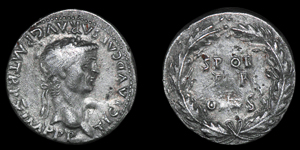 Claudius - Wreath - Fourree Denarius