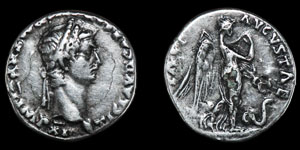 Claudius - Pax-Nemesis - Fourree Denarius