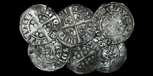 Group of Long Cross Pennies [6]