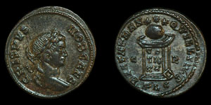 Crispus - Altar - AE Follis