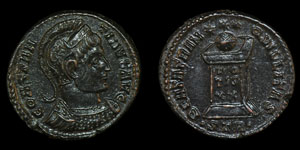 Constantine I - Altar - AE3