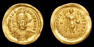 Theodosius II - Gold Solidus