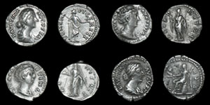 Group of Faustina I and Faustina II Denarii [4]