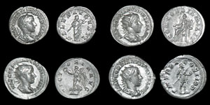 Group of Gordian III Antoninianii and Denarius [4]