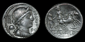 L Farsuleius Mensor - Denarius