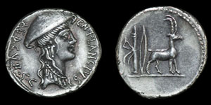 Cn Plancius - Denarius