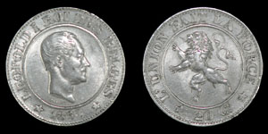 Belgium - Leopold I - 1880 - 20 Cents