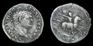 Domitian - Horseman - Denarius