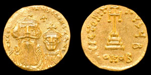 Heraclius and Heraclius Constantine - Gold Solidus