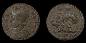 Constantine I - Urbs Roma - AE 3