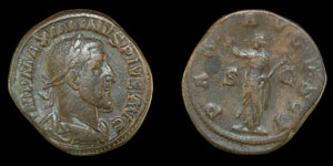 Maximinus - Pax - Sestertius