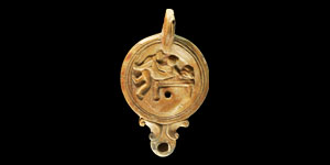 Erotic Scene Oil Lamp