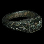 English Medieval - Bronze Signet Ring