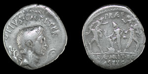 Sextus Pompey - Neptune - Denarius