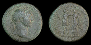 Trajan - Emperor and Victory - Sestertius