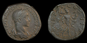 Severus Alexander - Romulus - Sestertius