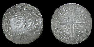 Aethelred II - Canterbury / Leofric - Helmet Penny